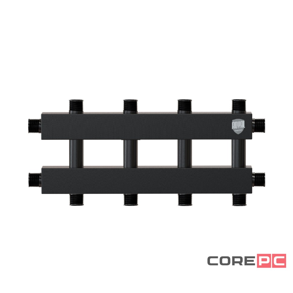Коллектор на 6-7 выходов (вверх-вниз), Ду 25 с кронштейнами