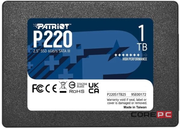 Твердотельный накопитель Patriot 1000 Gb P220 (P220S1TB25)