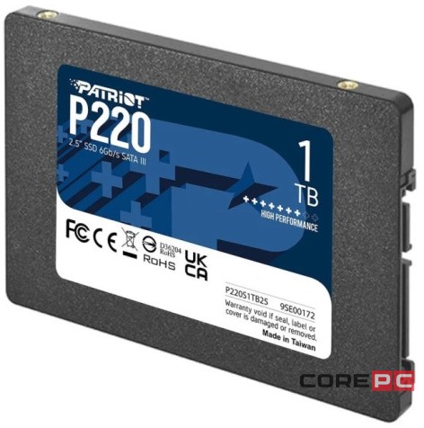 Твердотельный накопитель Patriot 1000 Gb P220 (P220S1TB25)