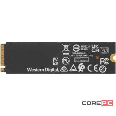 Твердотельный накопитель Western Digital 1000 Gb SN770 Black (WDS100T3X0E)