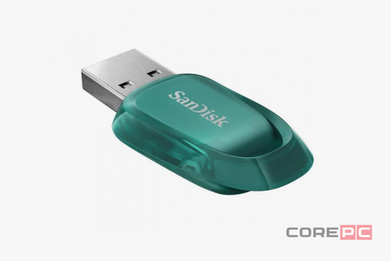 3.1 USB флеш накопитель SanDisk 64GB Ultra Eco морская волна SDCZ96-064G-G46