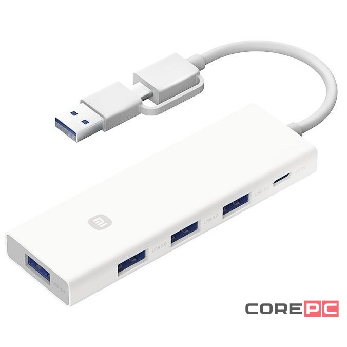 USB-хаб Xiaomi Usb-A/Type-C 4 в 1 (XMSTFXQ01YM) White