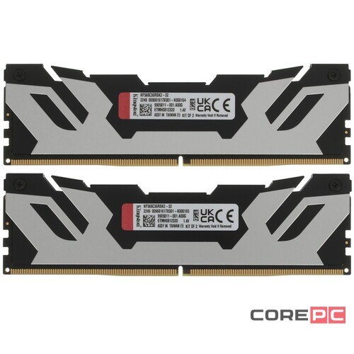 Оперативная память 32 Gb 6800 MHz Kingston FURY Renegade XMP Silver/Black (KF568C36RSK2-32)