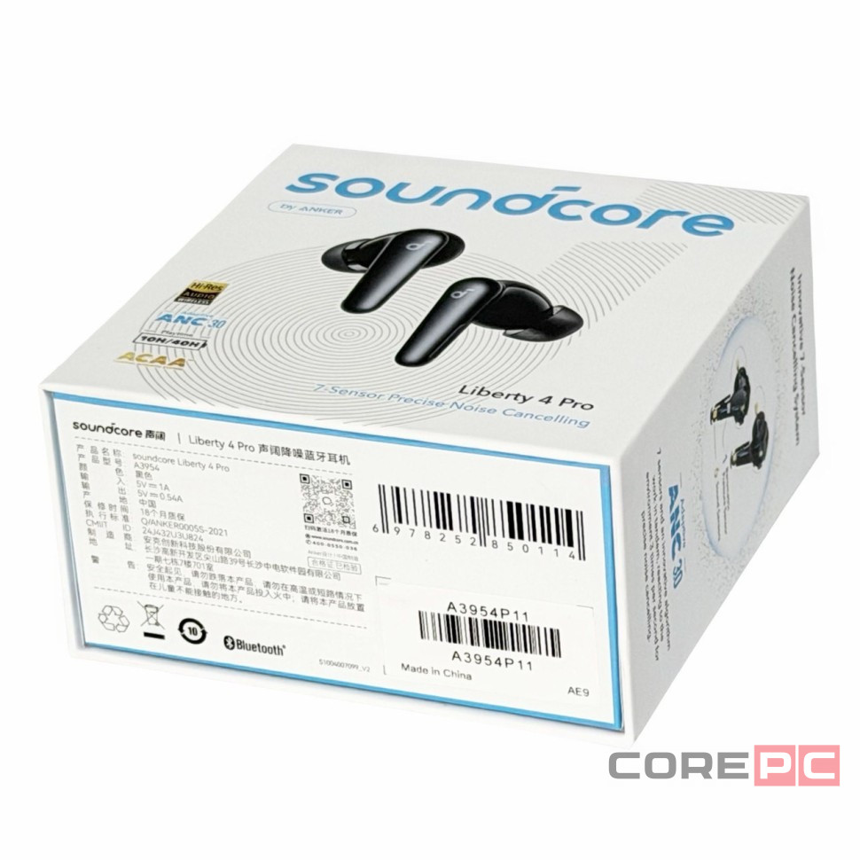 Беспроводные наушники TWS Anker Soundcore Liberty 4 Pro черные