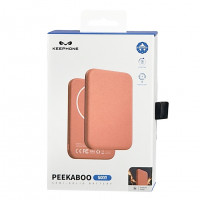 Powerbank магнитный с MagSafe Keephone Peekaboo 5000mAh кожаный оранжевый