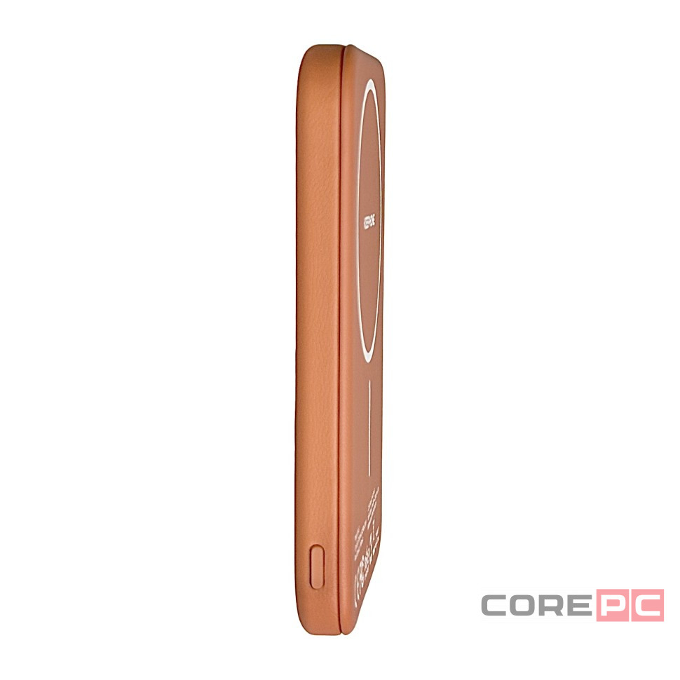 Powerbank магнитный с MagSafe Keephone Peekaboo 5000mAh кожаный оранжевый