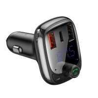 FM трансмиттер Baseus T Shaped S-13 PPS Fast Charger (CCMT000101) черный