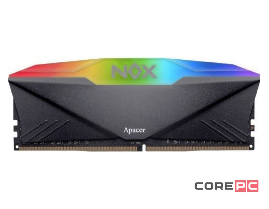 Оперативная память 8 Gb 3200 MHz Apacer NOX RGB Black (AH4U08G32C28YNBAA-1)
