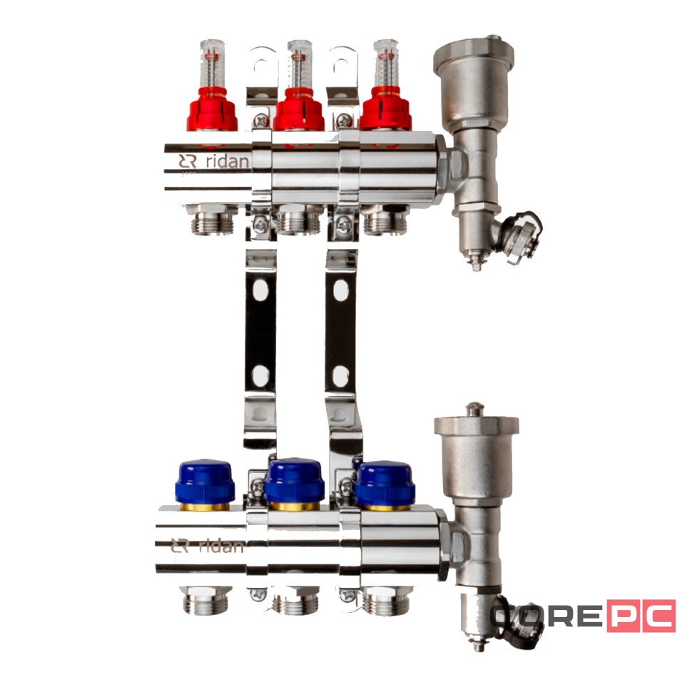 Комплект коллекторов РИДАН FHF-8F set коллектор, кроншт., торц.секция