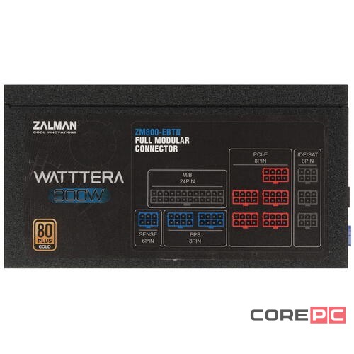 Блок питания Zalman 800W ZM800-EBT II