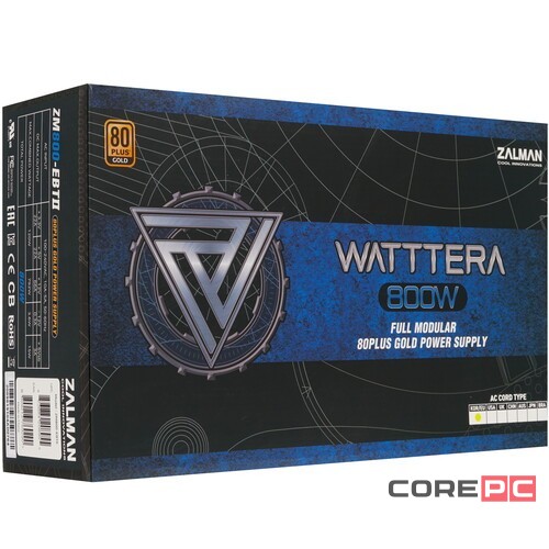 Блок питания Zalman 800W ZM800-EBT II