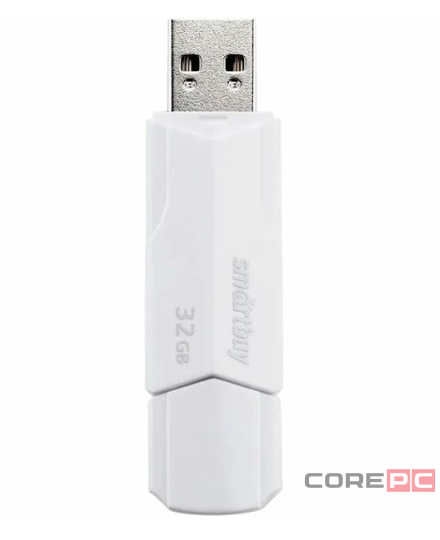 3.1 USB флеш накопитель SmartBuy 32GB CLUE White (SB32GBCLU-W3)