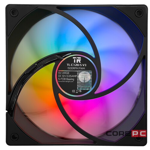Вентилятор для корпуса Thermalright TL-C12B-S V3 ARGB (TRTLC12BSV3)