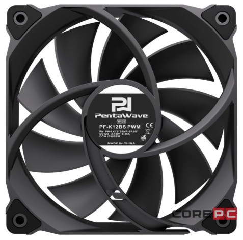 Вентилятор для корпуса PentaWave Black PF-K12BS PWM