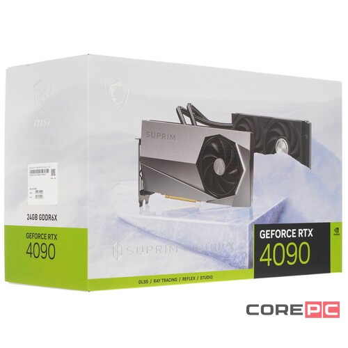 Видеокарта MSI (RTX 4090 SUPRIM LIQUID X 24G) GeForce RTX 4090 24Gb SUPRIM LIQUID X
