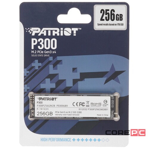 Твердотельный накопитель Patriot 256 Gb P300P256GM28