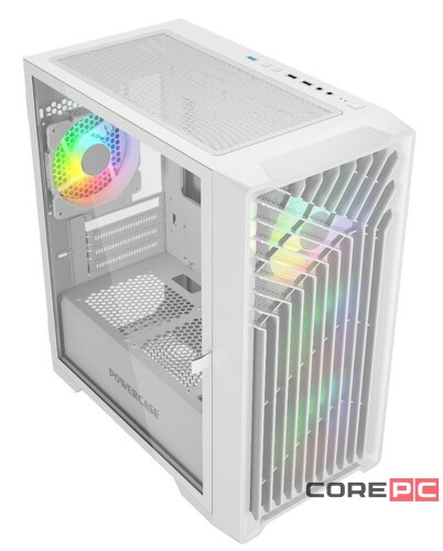 Компьютерный корпус Powercase MISTRAL Micro X4W TG White (CMMXW-L4)