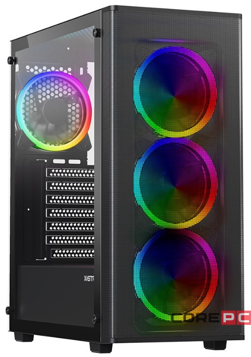 Компьютерный корпус XASTRA A300 4FRGB Black (A300-4FR12F)