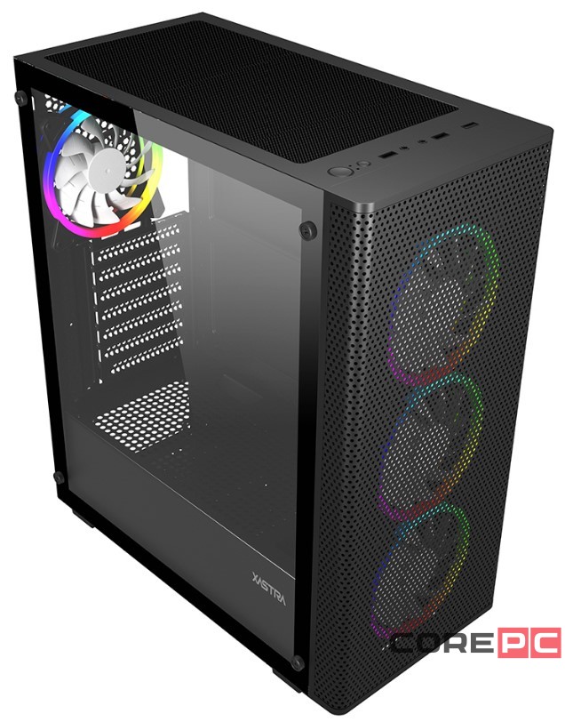 Компьютерный корпус XASTRA A300 4FRGB Black (A300-4FR12F)