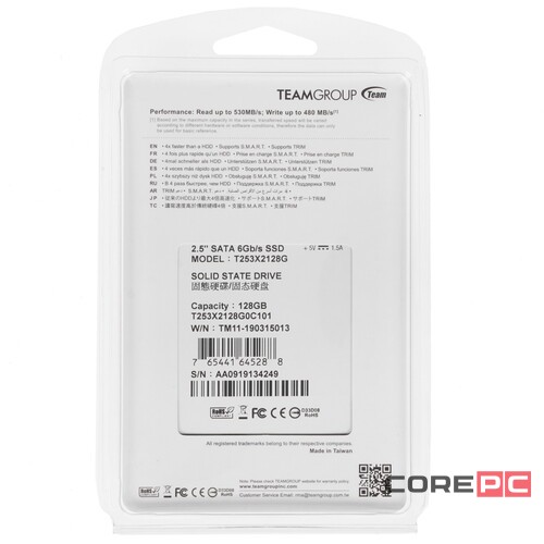 Твердотельный накопитель Team Group 128 Gb GX2 T253X2128G0C101 RTL