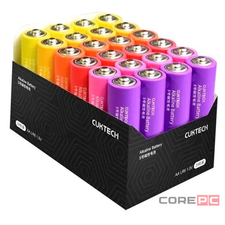 Батарейки CUKTECH AA 24 шт цветные