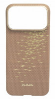 Накладка для i-Phone 17 Pro Max Pitaka Glints of Gold (Golden Glint) Protective Case золотистый