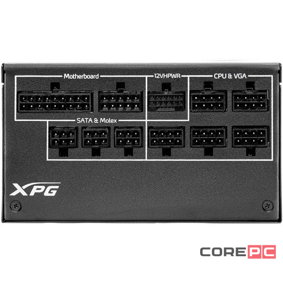 Блок питания ADATA XPG 1000W CYBERCORE II (CYBERCOREII1000P-BKCEU) 16 Pin (PCIe 5.0 Connector Cable Details)