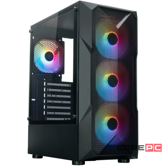Компьютерный корпус XASTRA A304 4FRGB TG Black (A304-4FC12F)