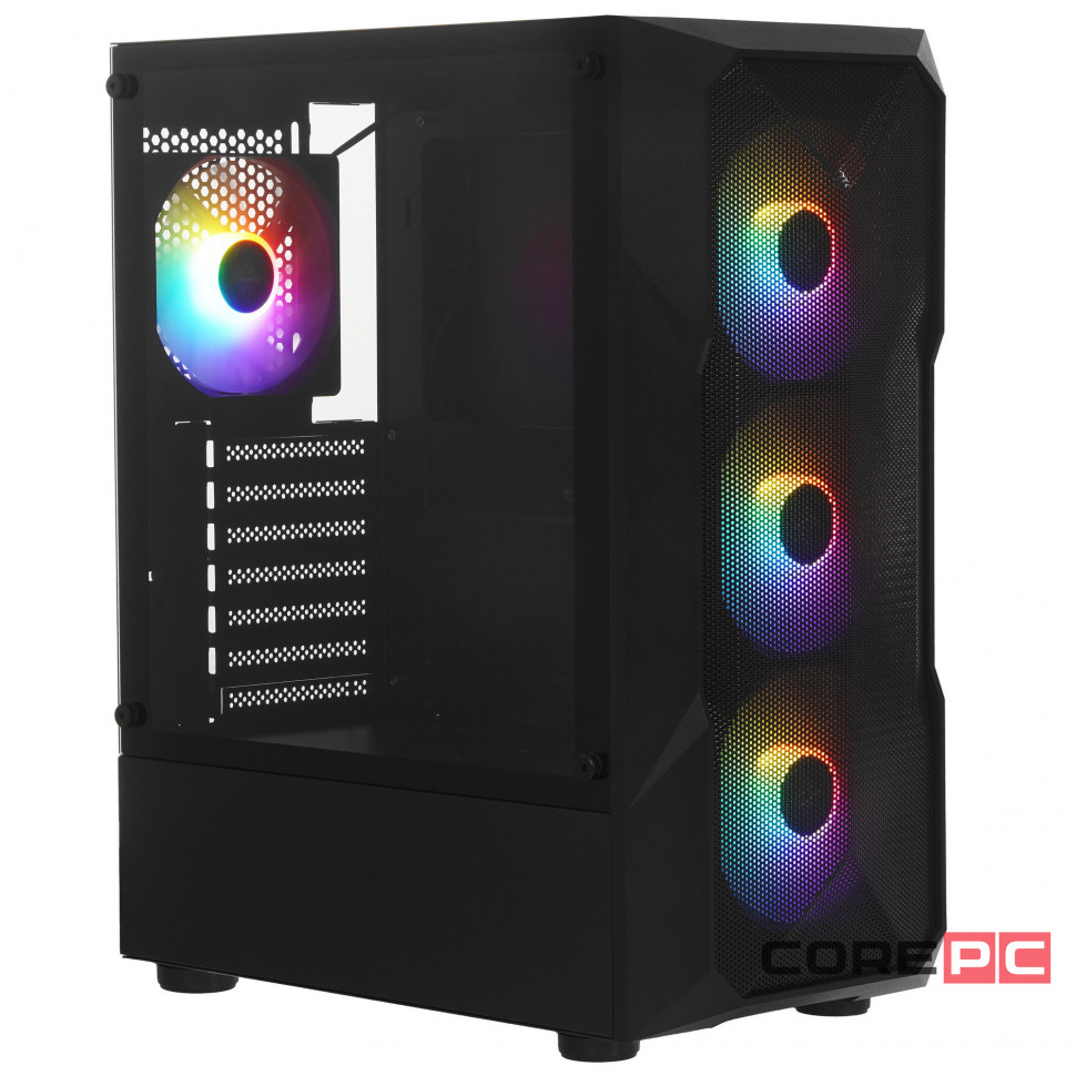 Компьютерный корпус XASTRA A304 4FRGB TG Black (A304-4FC12F)