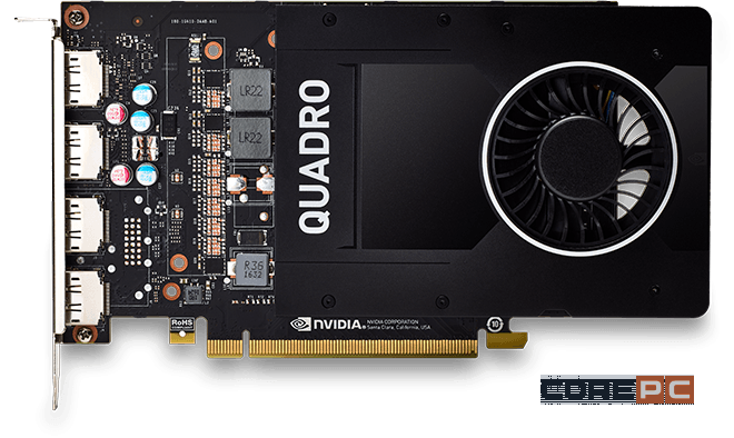Видеокарта NVIDIA (VCQP2000-SB) GeForce Quadro P2000 5GB