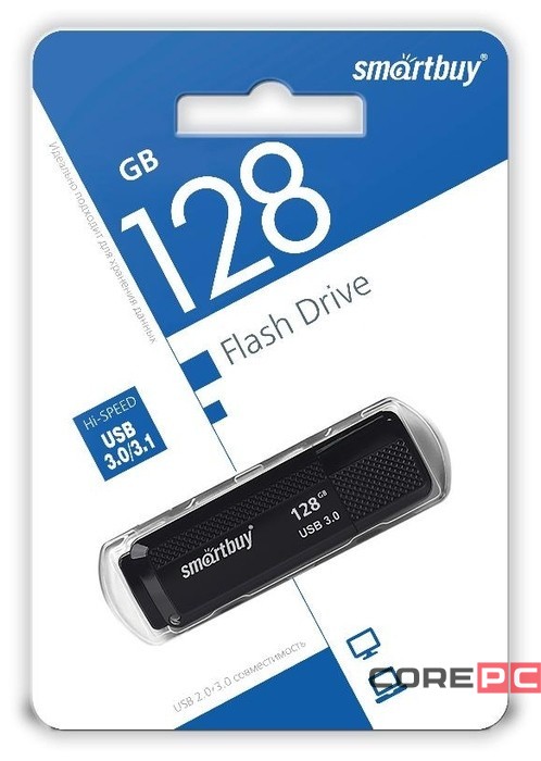 3.0 USB флеш накопитель Smartbuy 128GB Dock Black (SB128GBDK-K3)