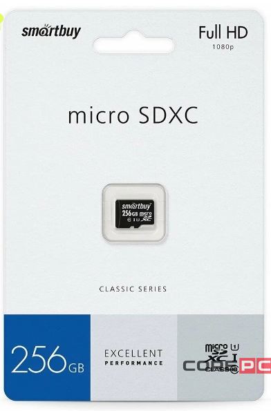 micro SDXC карта памяти Smartbuy 256GB Class 10 UHS-1 (без адаптера)