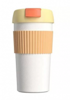 Термокружка Kiss Kiss Fish Rainbow 490ml бело-оранжевый