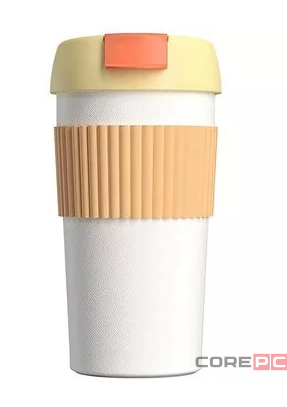 Термокружка Kiss Kiss Fish Rainbow 490ml бело-оранжевый