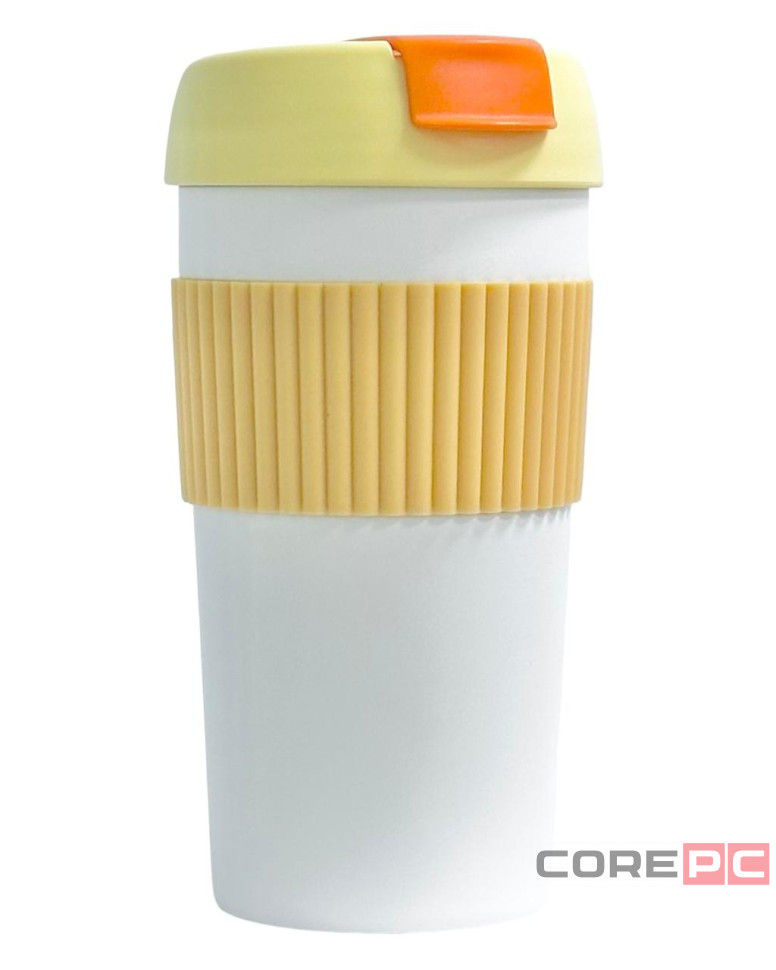 Термокружка Kiss Kiss Fish Rainbow 490ml бело-оранжевый