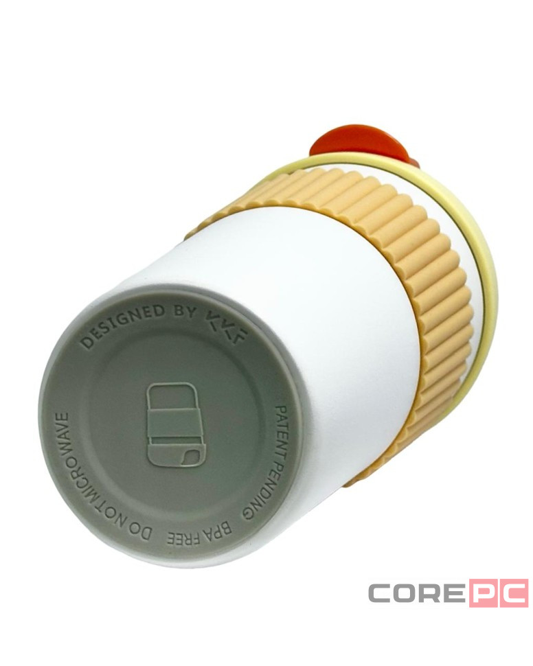 Термокружка Kiss Kiss Fish Rainbow 490ml бело-оранжевый