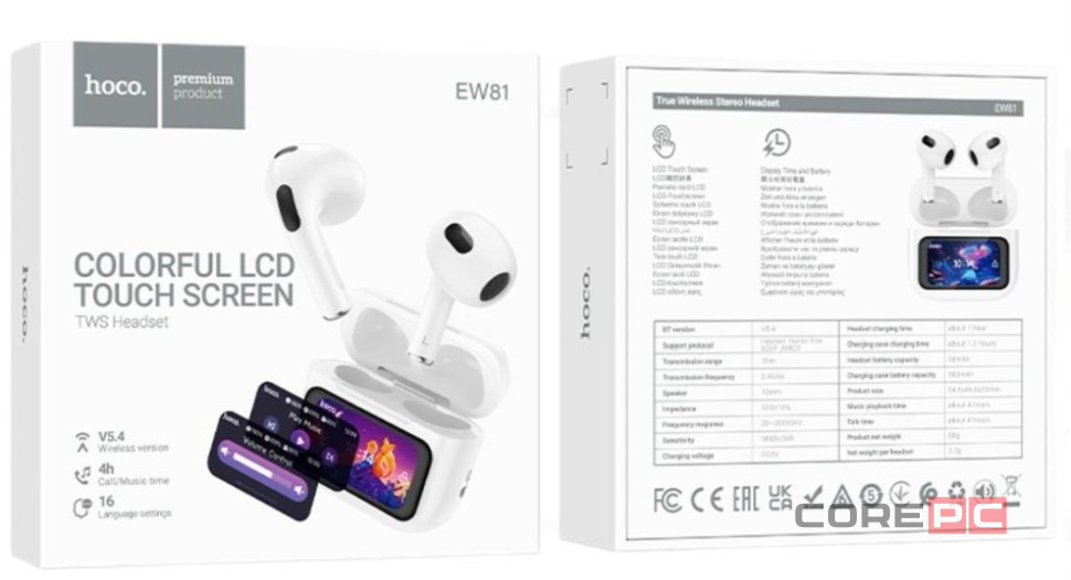 Беспроводные наушники TWS Hoco EW81 белые