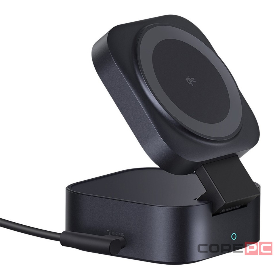 Беспроводное зарядное устройство 2в1 Baseus PicoGo Series Qi2 67W (P10276800123-00) черное