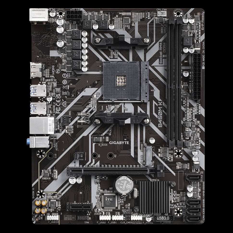 Материнская плата Gigabyte B450M K
