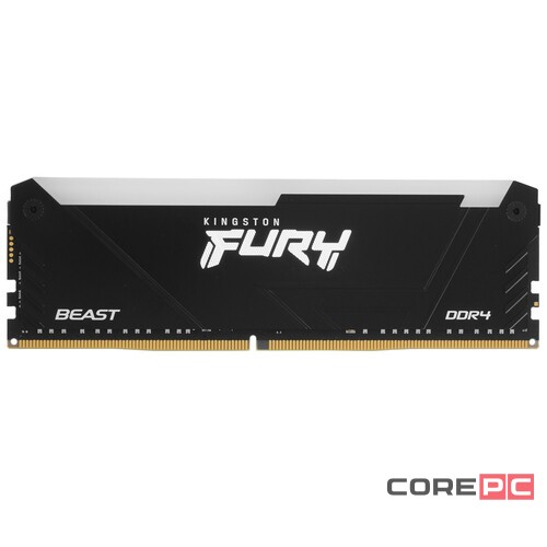 Оперативная память 8 Gb 3200 MHz Kingston FURY Beast RGB XMP Black (KF432C16BB2A/8)