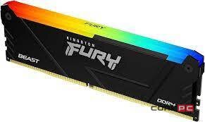 Оперативная память 8 Gb 3200 MHz Kingston FURY Beast RGB XMP Black (KF432C16BB2A/8)