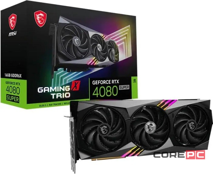 Видеокарта MSI (RTX 4080 SUPER 16G VENTUS 3X OC) GeForce RTX 4080 SUPER 16GB VENTUS 3X OC