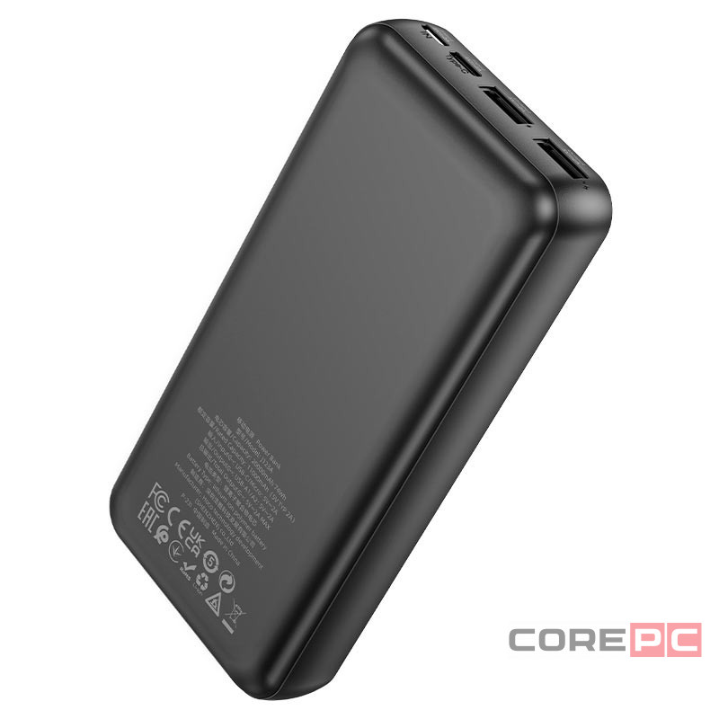 Powerbank Hoco J123A Element 20000mAh 2USB/1C/Micro черный