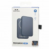 Powerbank магнитный с MagSafe Keephone Peekaboo 5000mAh кожаный синий