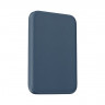 Powerbank магнитный с MagSafe Keephone Peekaboo 5000mAh кожаный синий