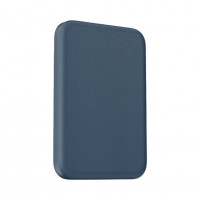 Powerbank магнитный с MagSafe Keephone Peekaboo 5000mAh кожаный синий