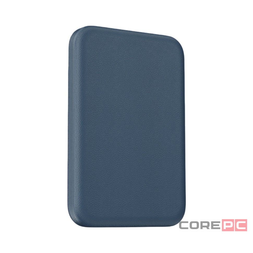 Powerbank магнитный с MagSafe Keephone Peekaboo 5000mAh кожаный синий
