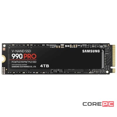 Твердотельный накопитель Samsung 4000 Gb 990 PRO (MZ-V9P4T0BW)