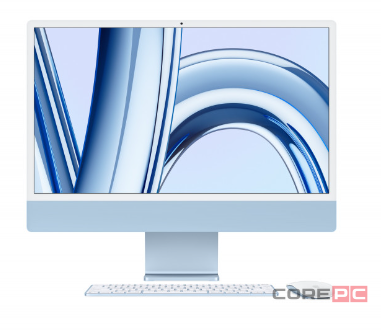 Apple iMac 24" with Retina 4.5K (M3 8C CPU, 10C GPU/8GB/512GB) (Blue) (MQRR3)