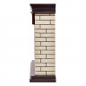 Биокамин Firelight BFP/P-2520, портал Bricks 25 камень бежевый, шпон темный дуб